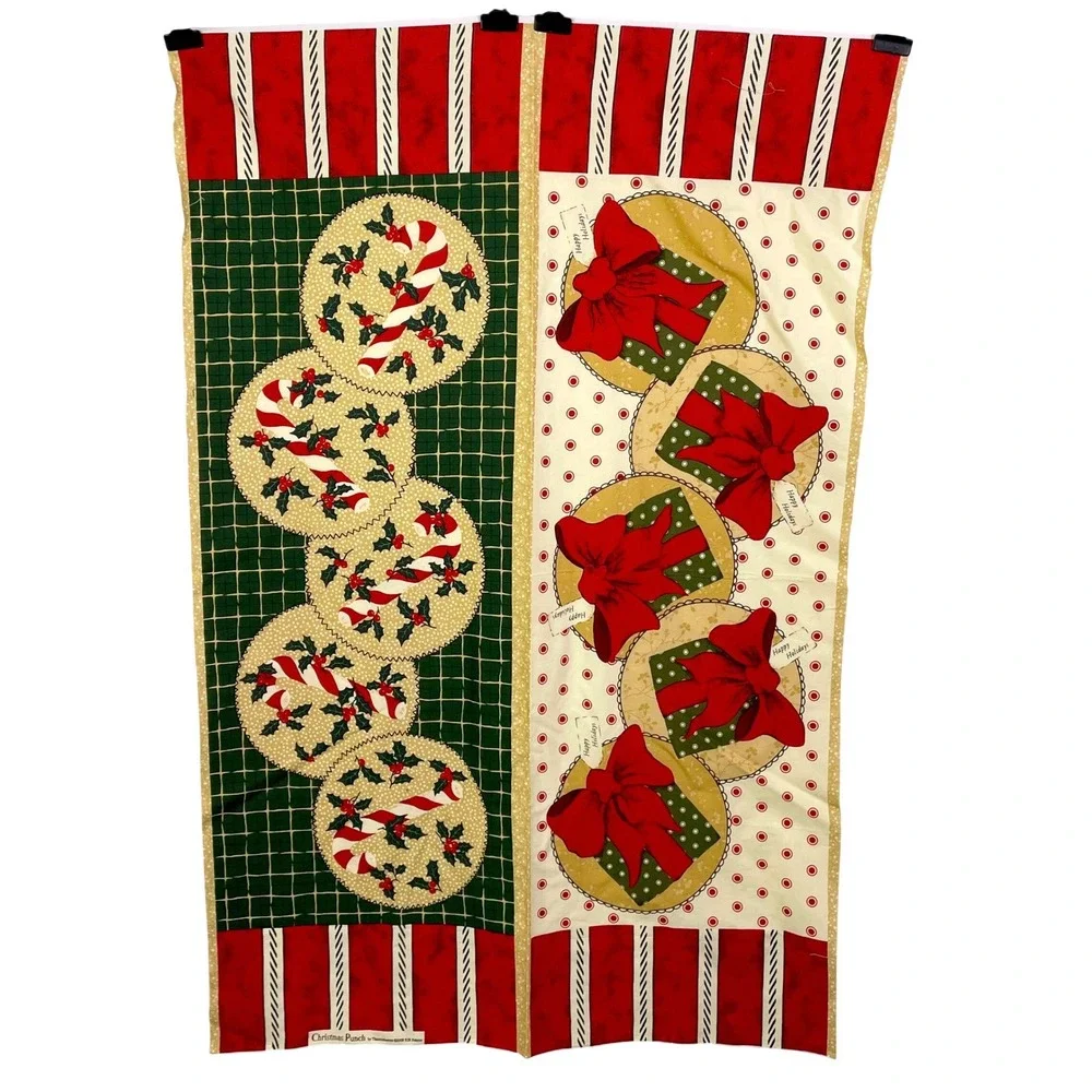Thimbleberries RJR Fabrics Christmas‎ Punch Cotton Quilt Panel 2008 28x44